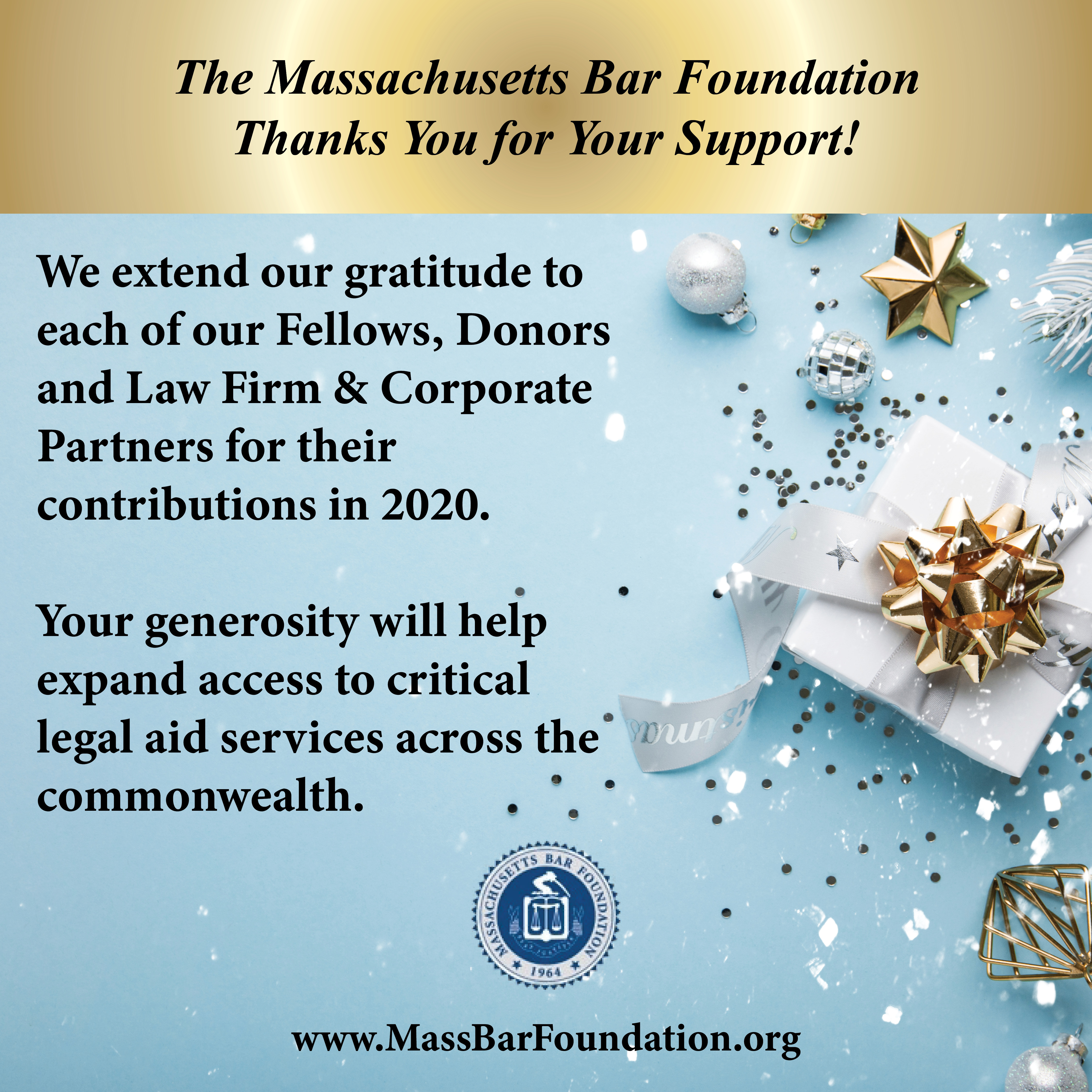 2020 MBF Donor Thank You
